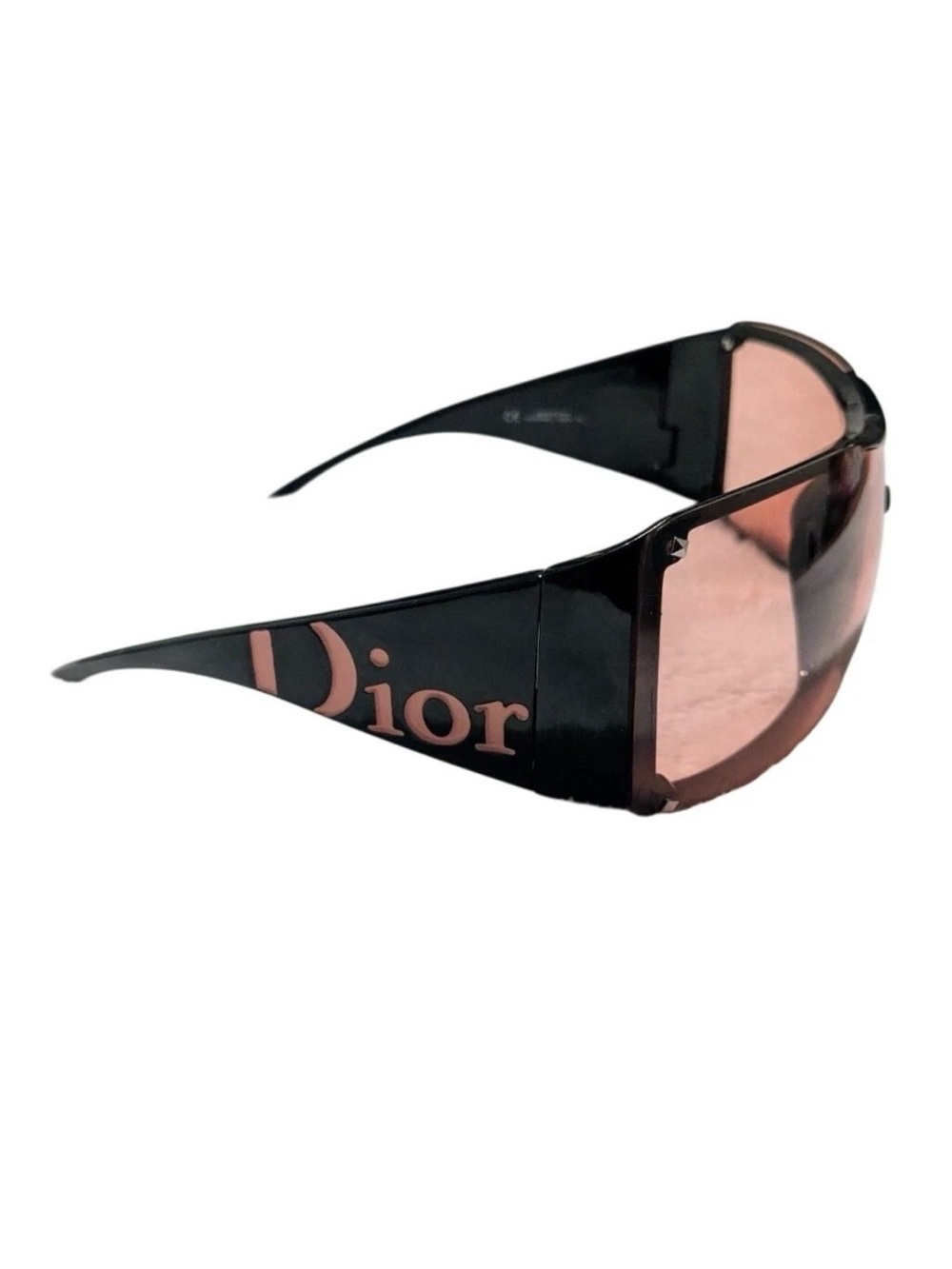 Christian Dior Black & Pink Vintage 2000's Overshine 2 Sunglasses
